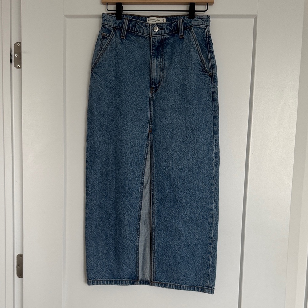 Petite Maxi Denim Skirt
